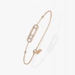 Messika - Baby Move Pave Bracelet Pink Gold